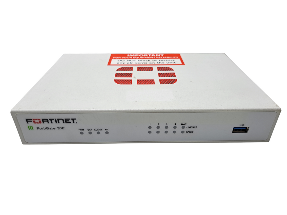 Fortinet FortiGate 30E FG-30E | Network Security Firewall | Factory Reset !