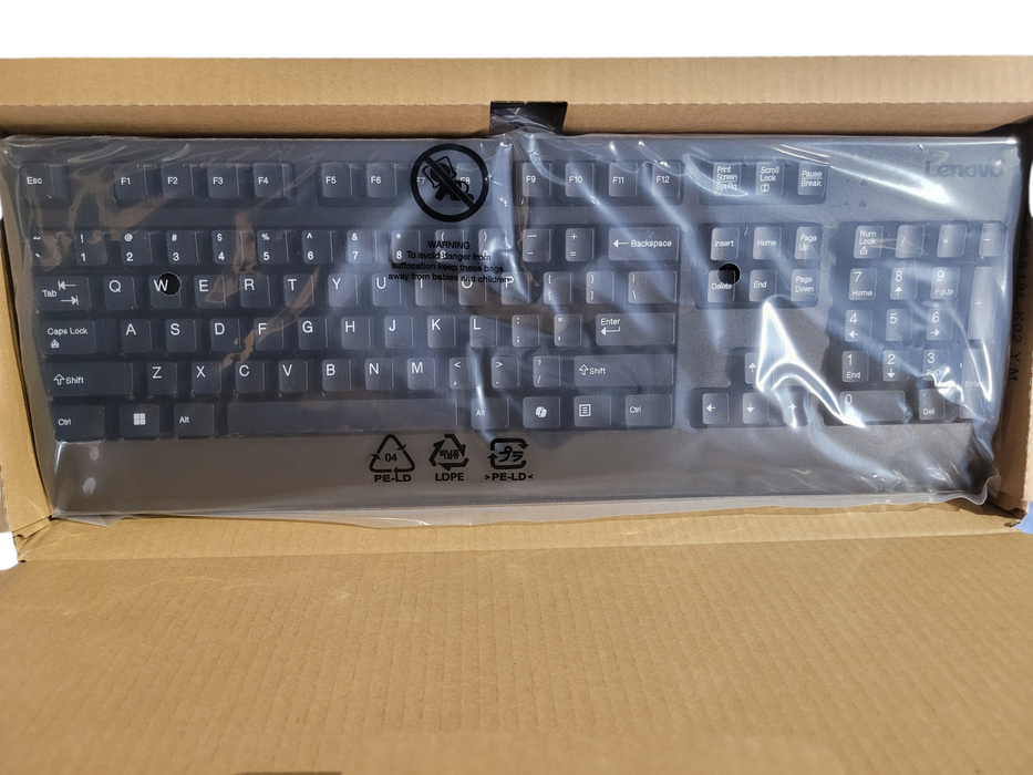 Lenovo Traditional USB AI Keyboard – Black