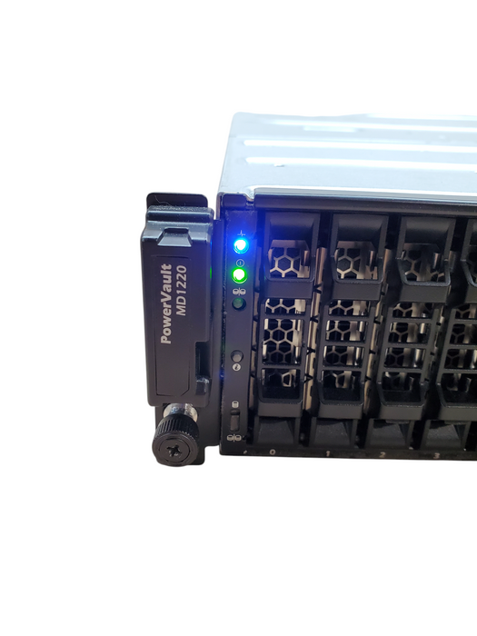 Dell PowerVault MD1220 24x2.5" Storage Array w/ 2x MD12, 2x 600W PSU