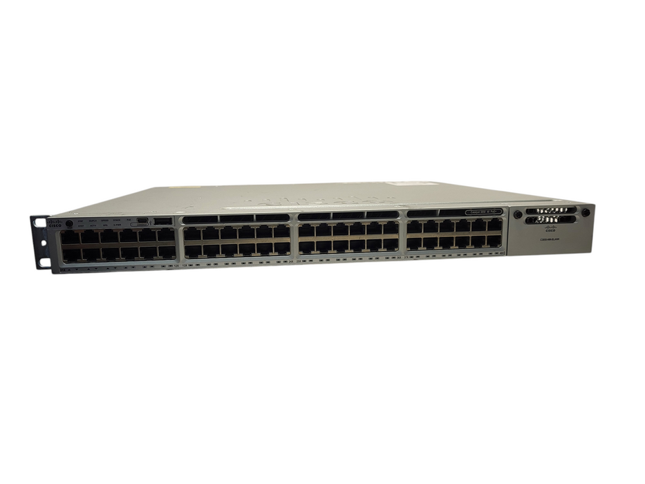 Cisco Catalyst WS-C3850-48F-S 48-Port Gigabit Ethernet Managed PoE+ Switch $