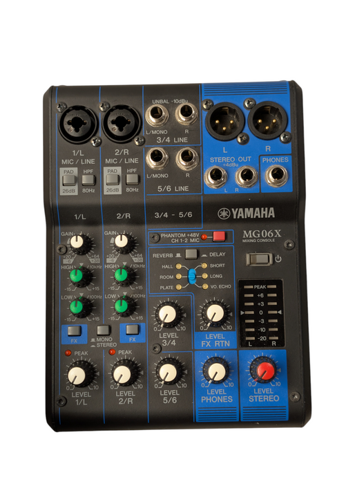 YAMAHA MG06X 6 Channel Mixer ZC80160 -