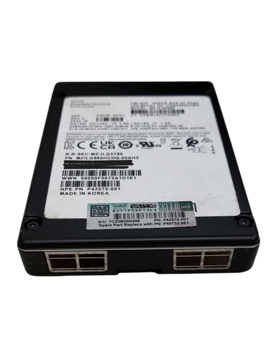 960GB SAS 2.5" HP Enterprise PM1653 24Gb/s SSD - MZILG960HCHQ-00AH3 Q Q+