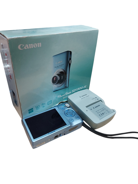 Canon PowerShot SD1300 IS Digital Elph 12.1MP Camera (Blue)