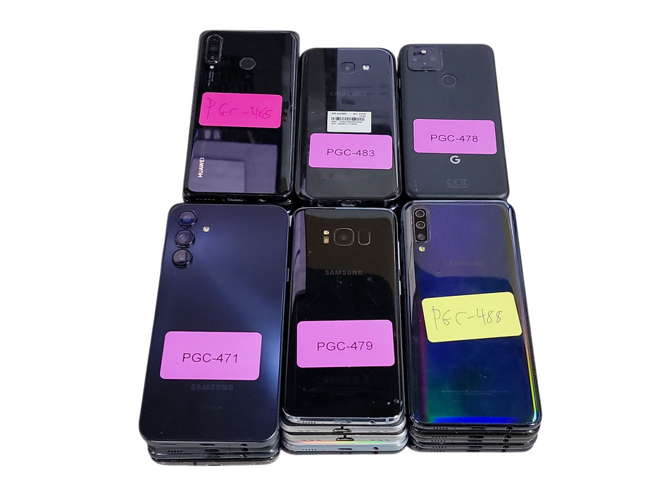 Lot of 30x Android Phones [Samsung/Google/OnePlus | C Condition][PGC-13]