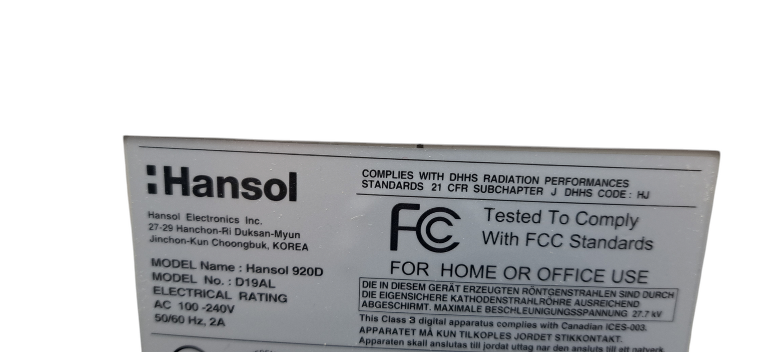 Vintage/Retro Hansol D19AL 19-inch LCD Monitor