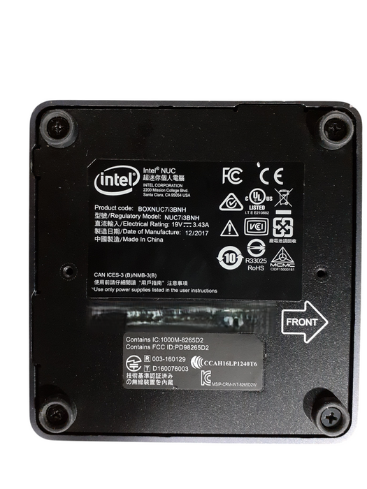 Intel NUC NUC7i3BNH i3-7100U @ 2.40GHz 8GB DDR4 256GB NVMe