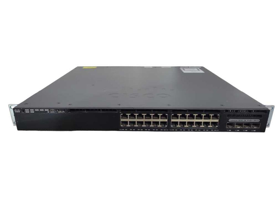 Cisco WS-C3650-24PS-S | 24-Port Gigabit PoE+ | 4x SFP Network Switch !