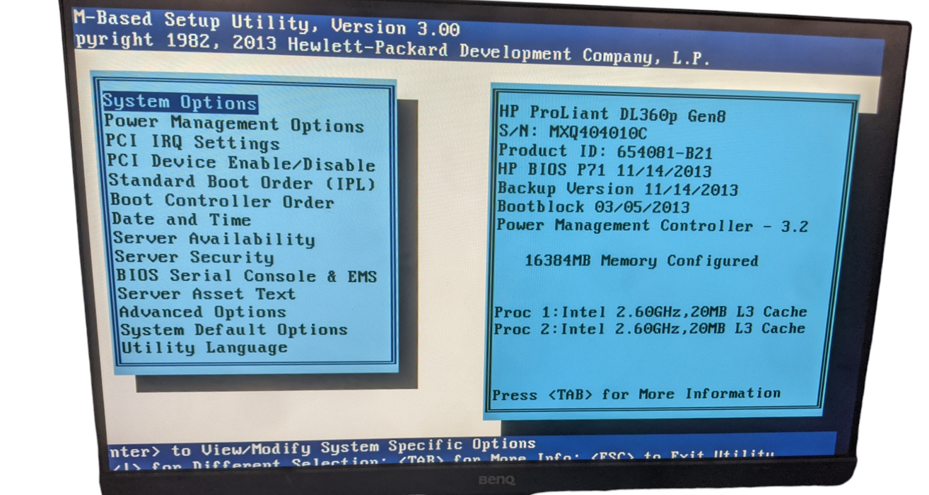 HP ProLiant DL360p G8 | Xeon E5-2650 v2 @2.60GHz | 16GB DDR3 | NO HDD | P420i