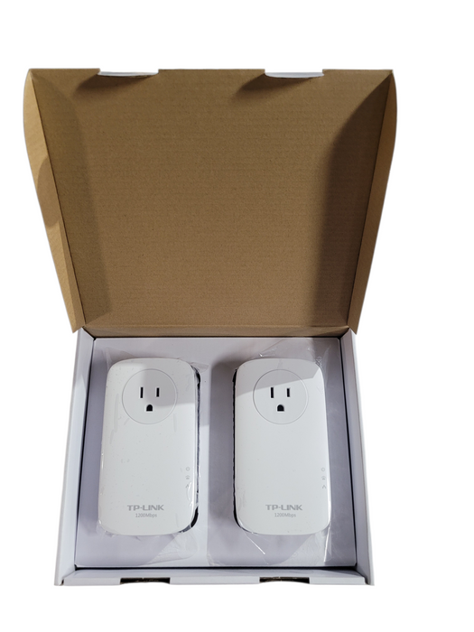 TL-PA8010P TP-LINK AV1200 GIGABIT PASSTHROUGH POWER LINE STARTER KIT