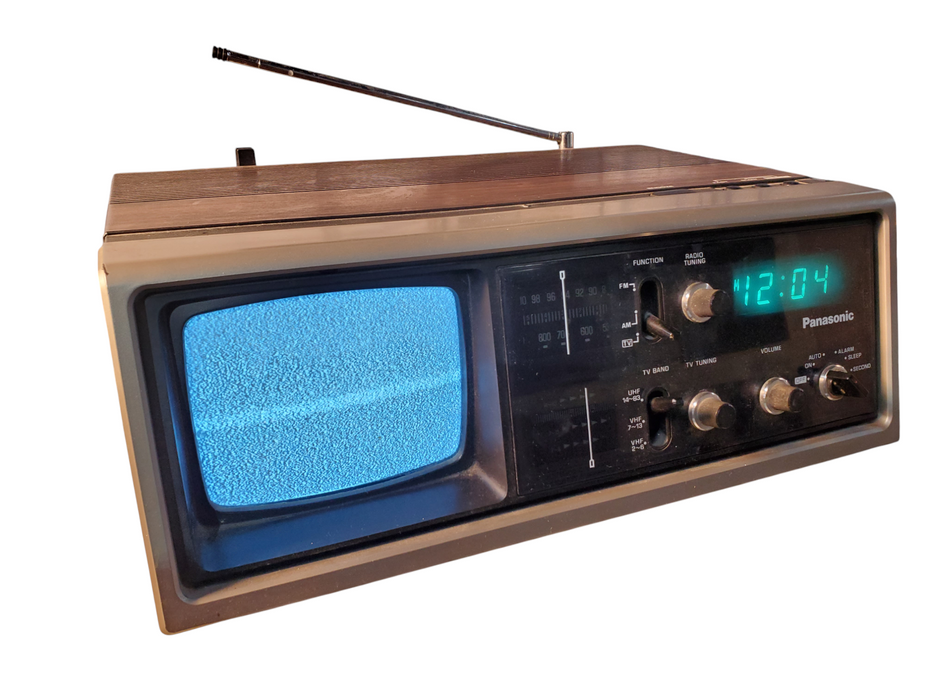 Vintage 1978 Panasonic Solid State TR-5020 Television Radio Alarm CRT