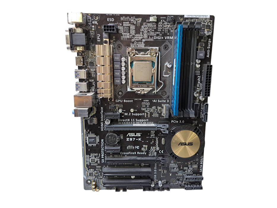 ASUS Z97-K ATX Motherboard w/ i5-4460 CPU & Corsair 4GB DDR3 Combo