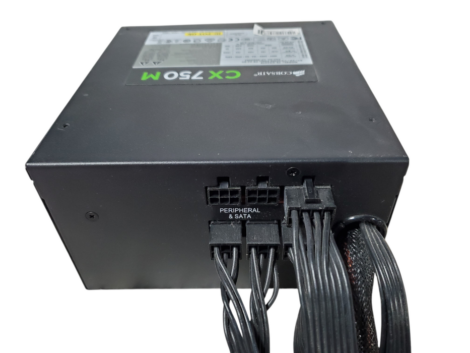 CORSAIR CX750M 80 Plus Bronze 750W Modular Power Supply - Black