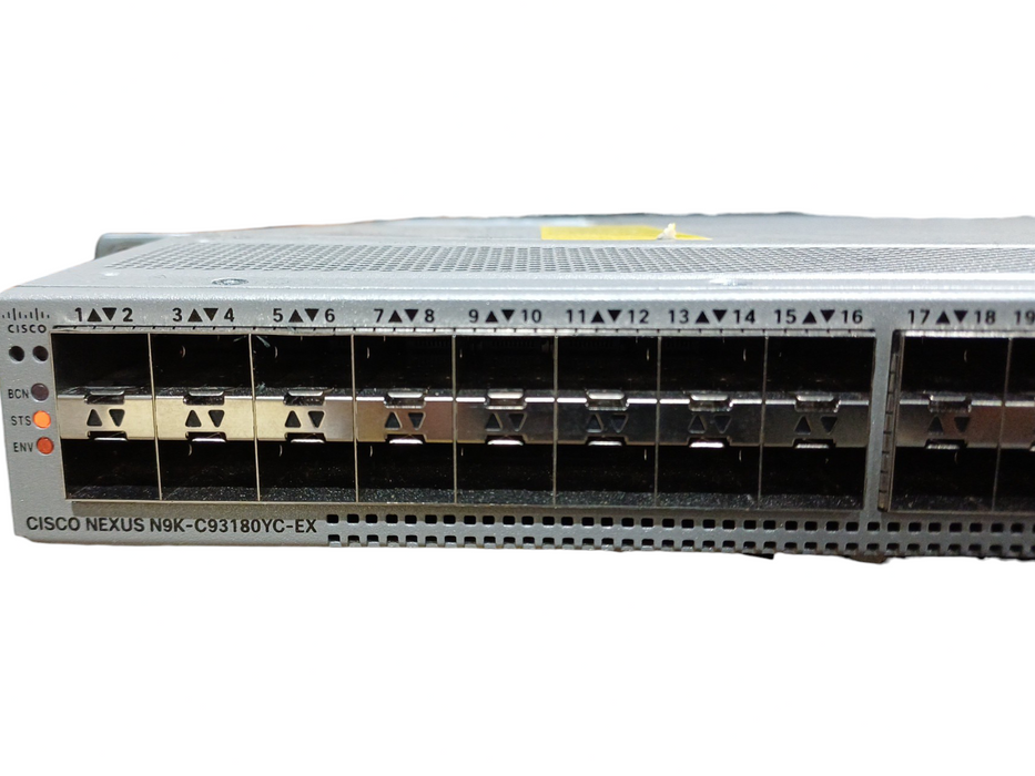Cisco N9K-C93180YC-EX V03, 48-Port 10/25G SFP+, 6x 40/100G QSFP Switch, SEE