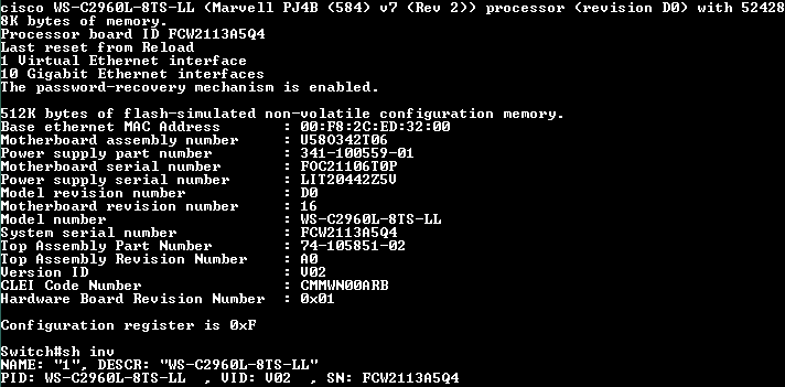 Cisco WS-C2960L-8TS-LL | 8-Port GigE 10/100/1000 Managed Switch %