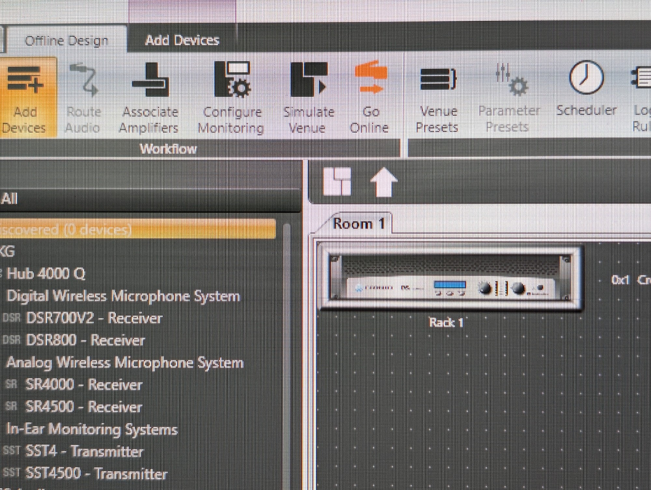 Crown DSi2000 1225W Two Channel High Performance Amplifier -