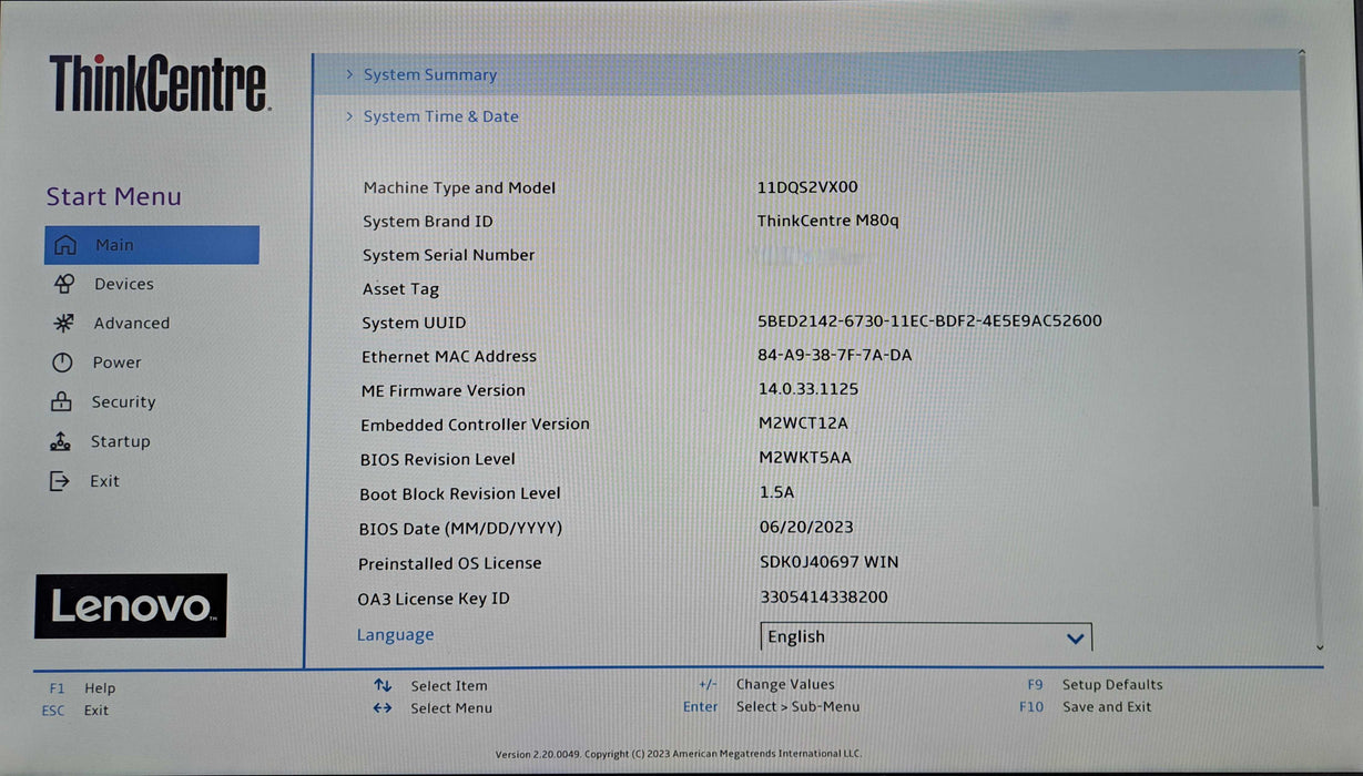 Lenovo ThinkCentre M80q | Intel Core i5-10500T, 16GB DDR4, 256GB NVMe )