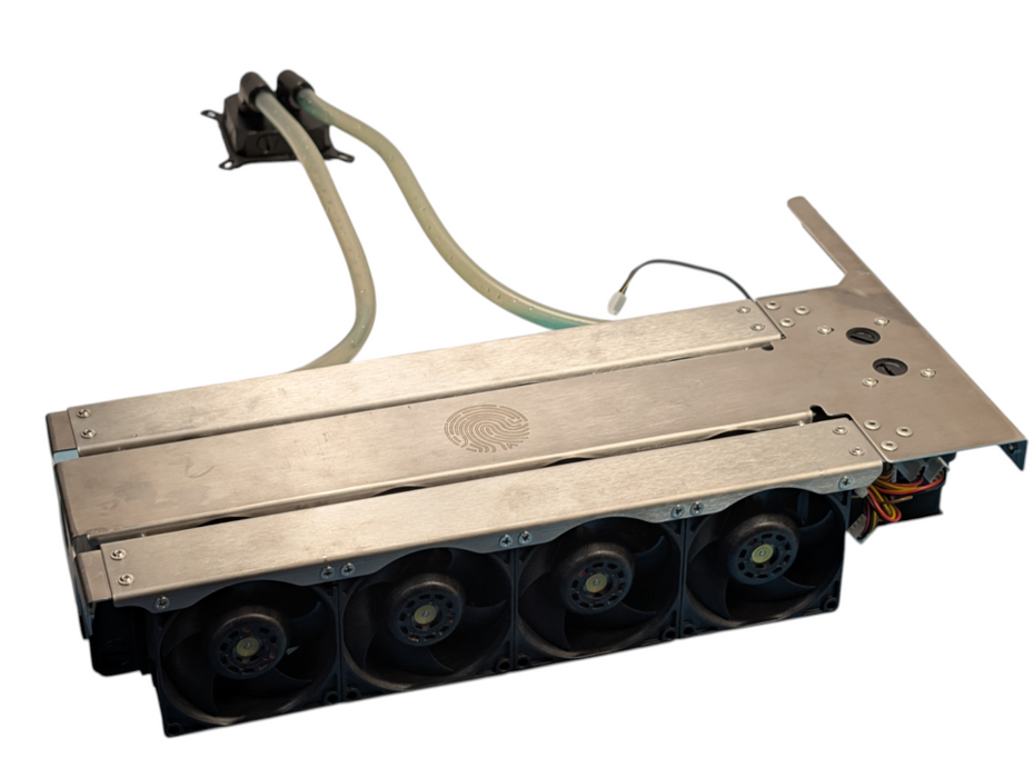 2U Server CPU Custom Watercooling loop with Fans, Rad, Pump & CPU block  Q-