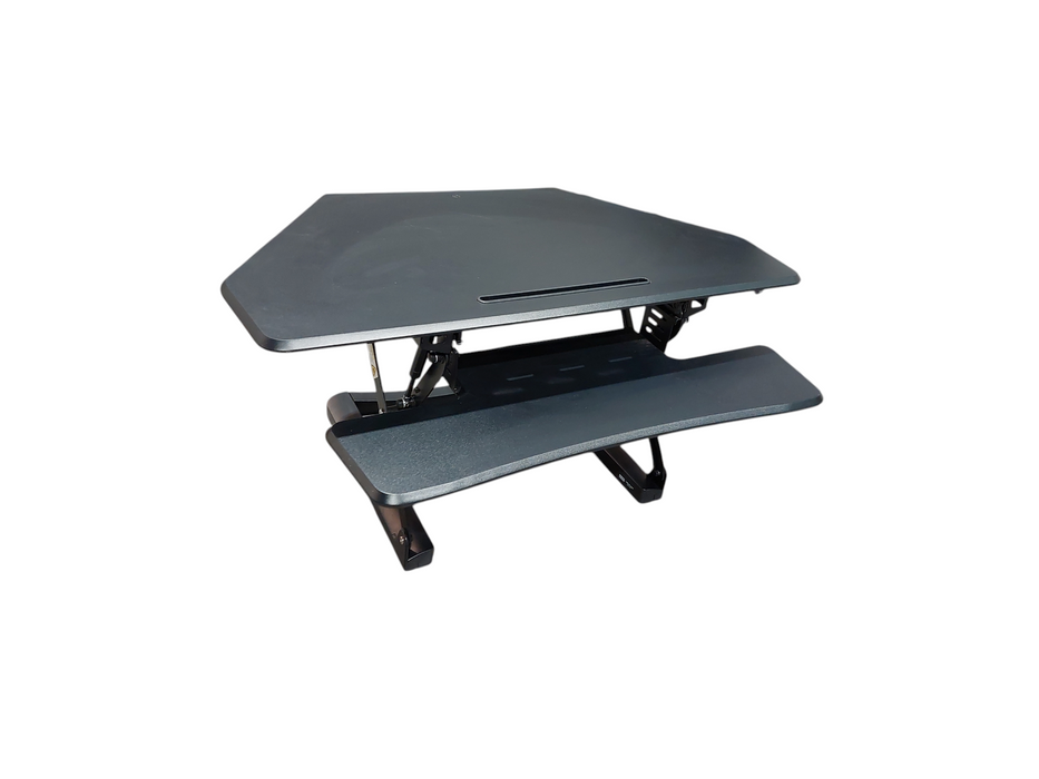 Stand Up Uline Desk with Keyboard Tray Attachment  =