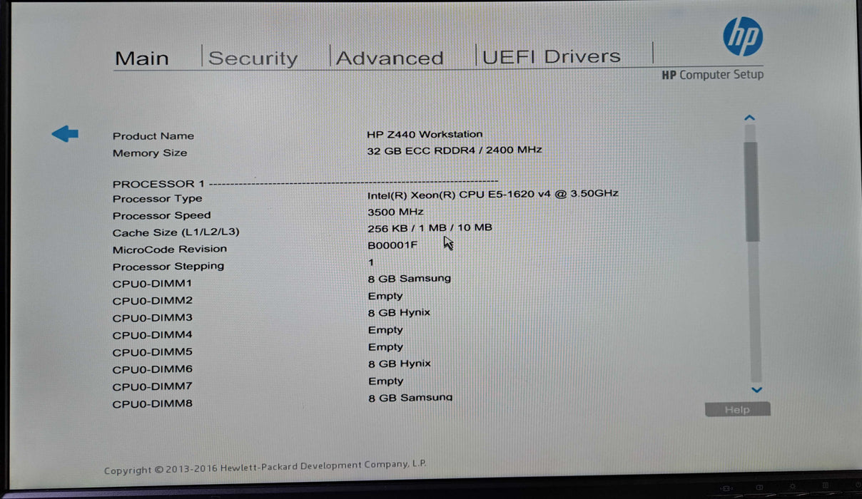 HP Z440 Workstation | Xeon E5-1620 v4 @3.50GHz, 32GB DDR4, Quadro M2000 )