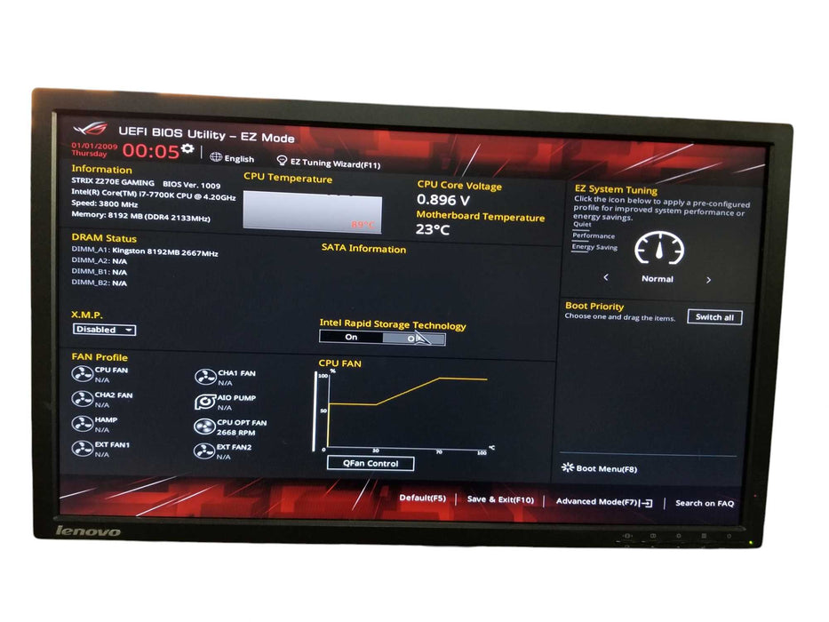 Combo ASUS ROG STRIX Z270E Gaming + Intel Core i7-7700K @4.20GHz / NO RAM
