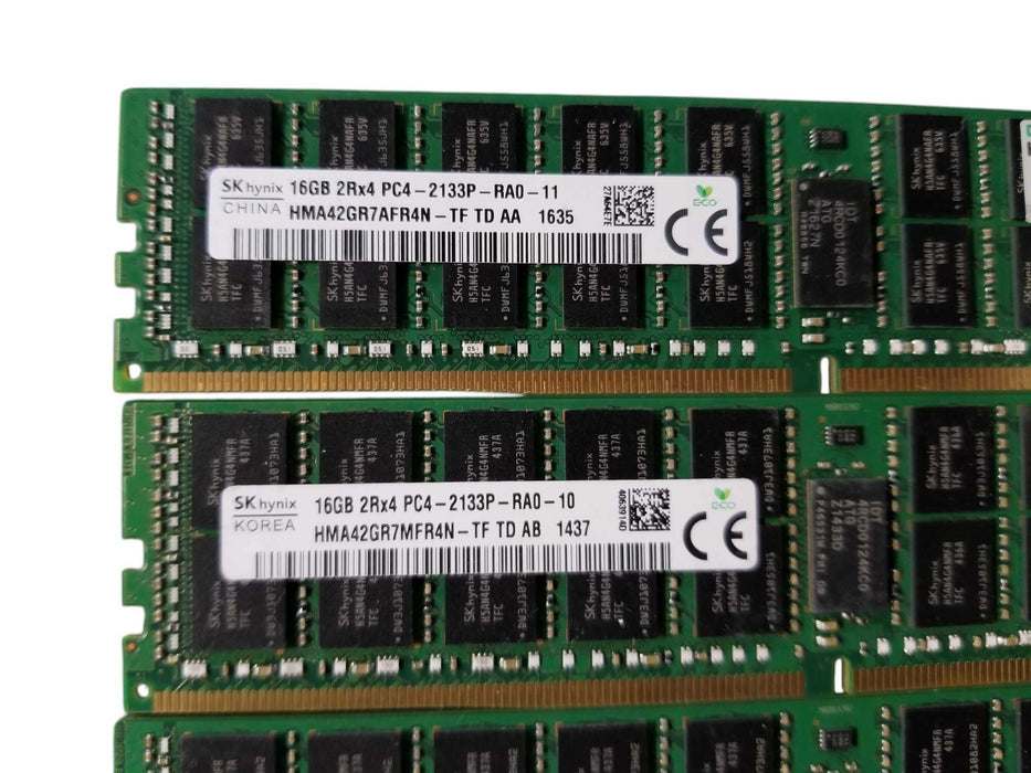 SK Hynix 64GB Bundle (4x16GB) 2Rx4 PC4-2133P-RA0-10/11 DDR4 Server RAM