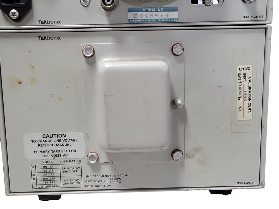 eddy current Technology ECT2000M Tektronix 5111A storage oscilloscope, READ _