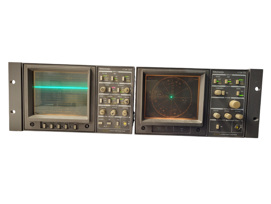 Tektronix 1730 Waveform Monitor & 1720 Vectorscope READ $
