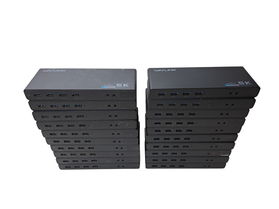 Lot of 20x Wavlink USB-C Ultra 5K Universal Docking Station WL-UG69DK1 )