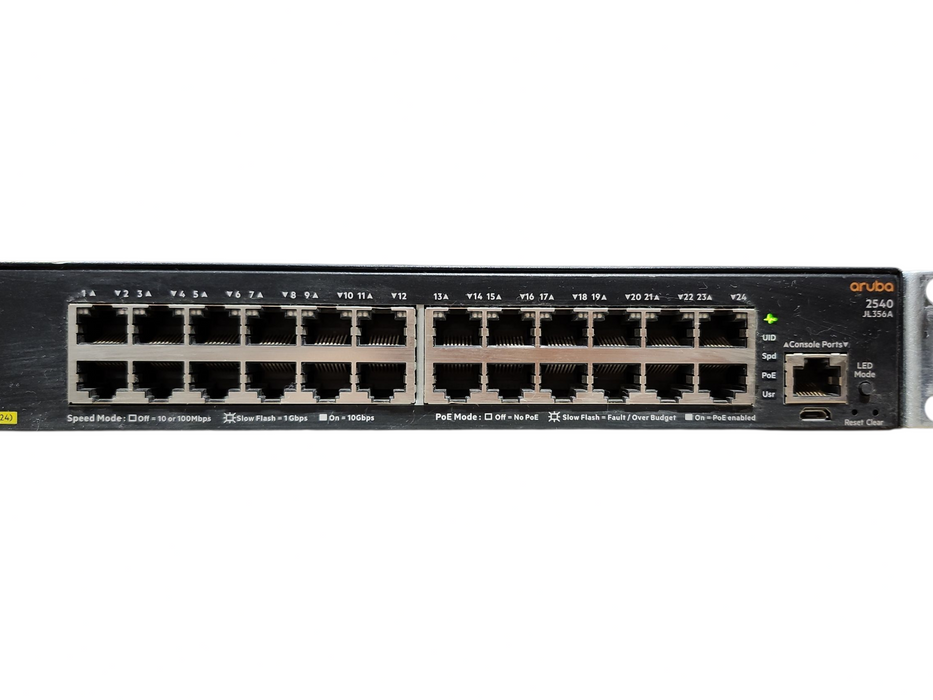 HPE Aruba 2540 24x-1GbE PoE+ 4x-1/10GbE SFP+ Network Switch JL356A