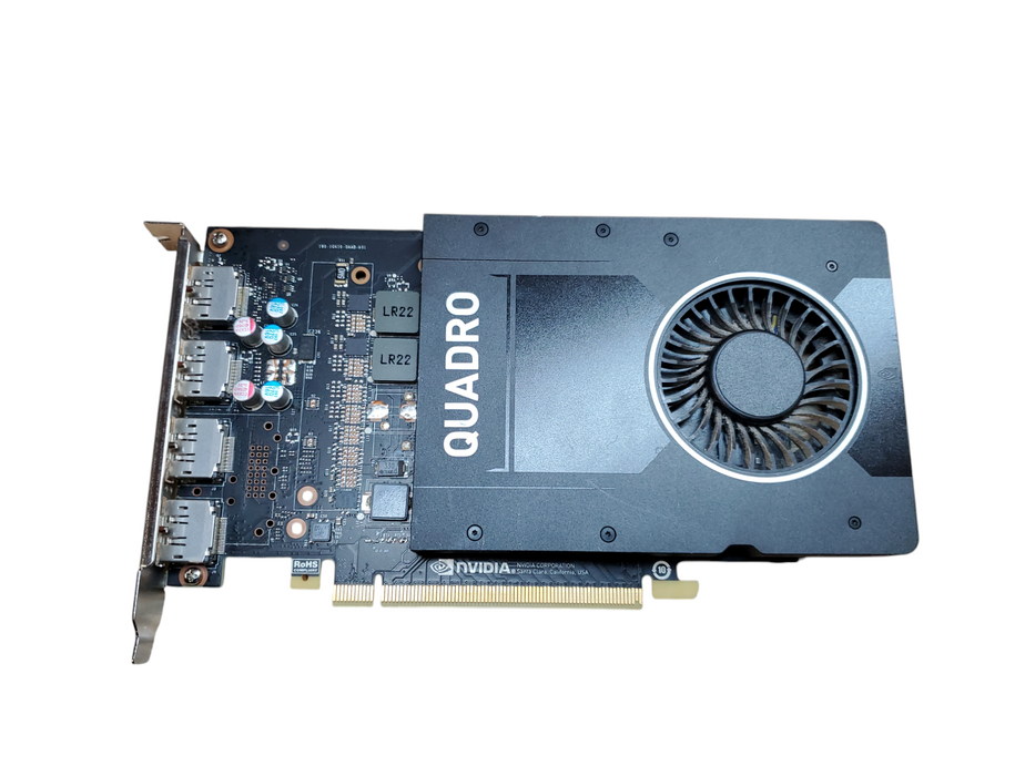 NVIDIA Quadro P2000 5GB GDDR5 Graphics Card - 4x Display Port Q