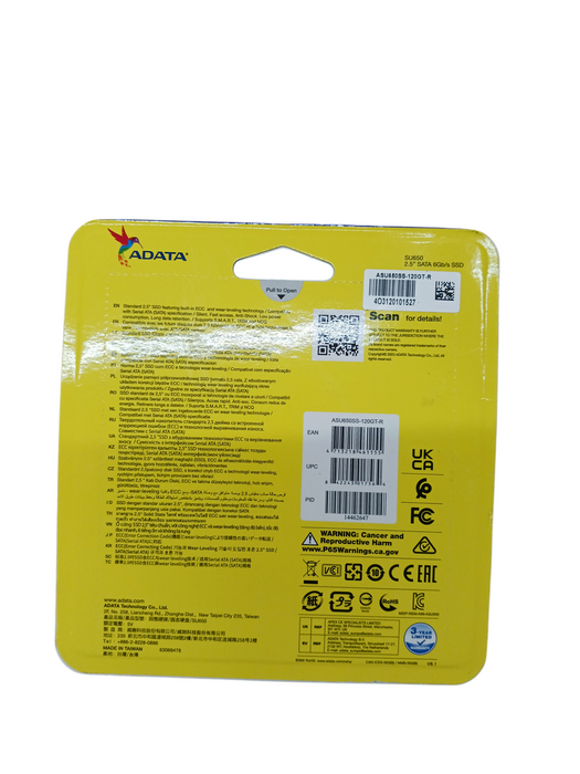 256GB AData SU650 2.5-inch SATA 6Gb/s SSD Solid State Disk