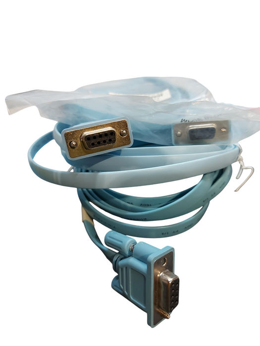 Lot 3x Ethernet RJ45 Cat5 to DB9 9-Pin Serial Female Console Flat Cable