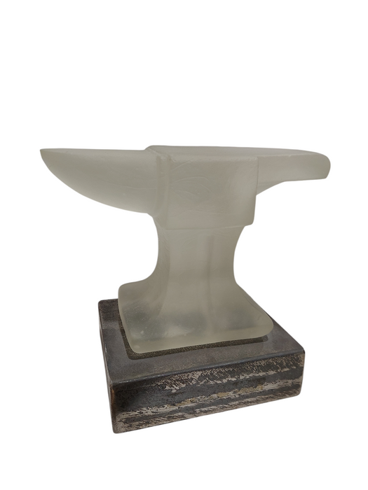 Glass Anvil Art Piece  =
