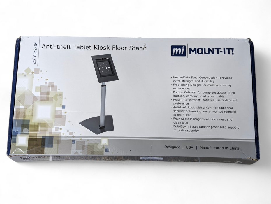 Mount-It ! Anti-theft Tablet Kiosk Floor Stand MI-3783_G7 Q!