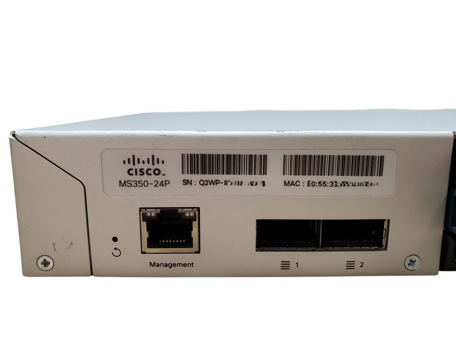 Cisco Meraki MS350-24P-HW 24x 1GB PoE+ RJ-45 4x 10GB SFP+ Switch, Unclaimed