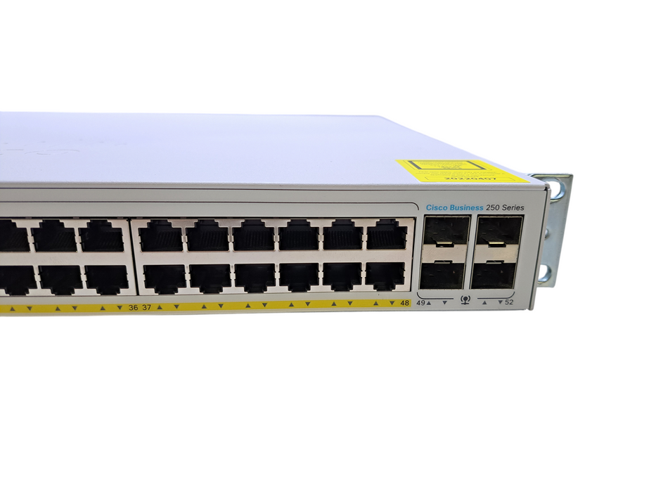 Cisco CBS250-48PP-4G V02 | 48-Port Gigabit PoE+ 195W Smart Switch Q