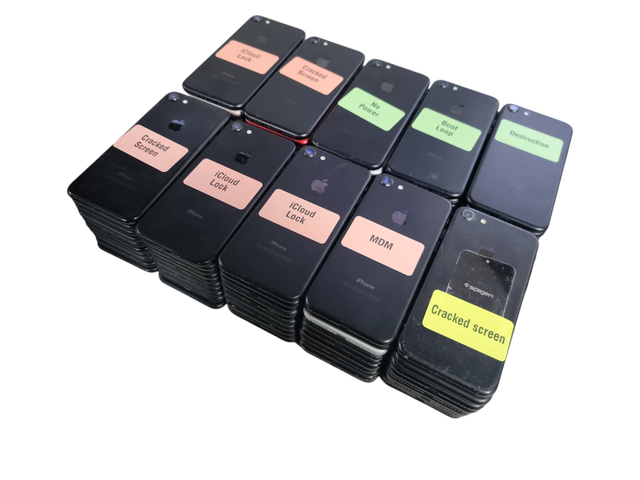 Lot of 100x Apple iPhone's 7 [A1778 | AS-IS] (