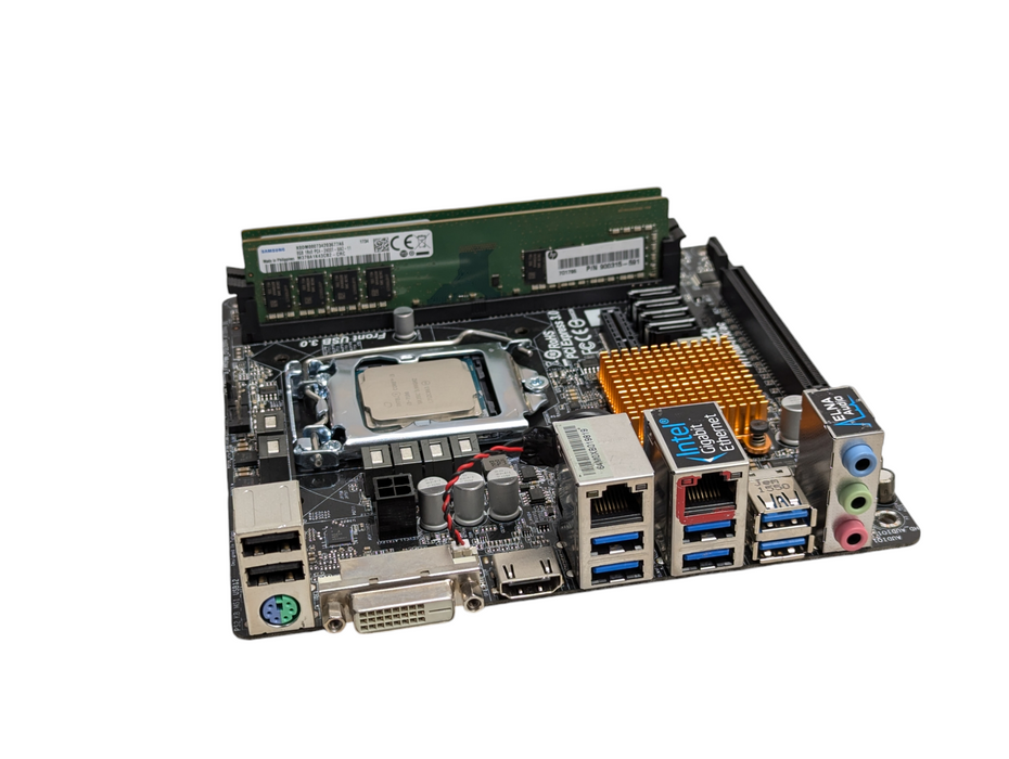 ASRock H170M-ITX/ac Motherboard with i3-7100 @ 3.90Ghz & 16GB RAM  -