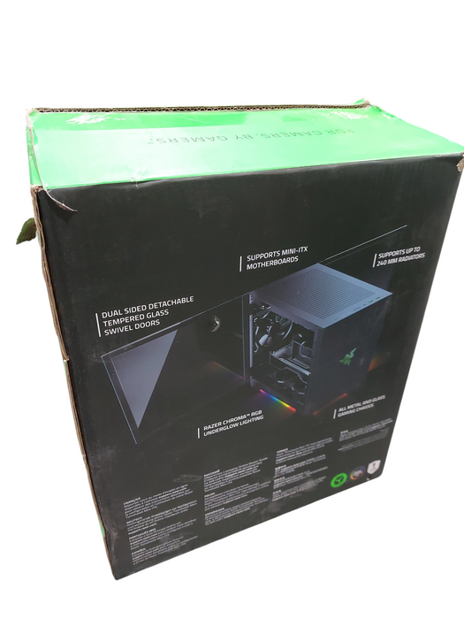 Razer Tomahawk Mini-ITX Gaming Chassis RGB Glass Empty Case  =