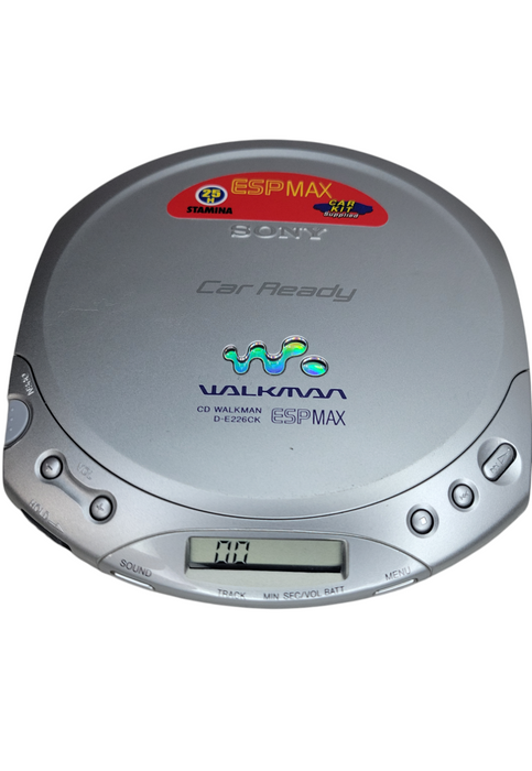 SONY CD WALKMAN D-E226CK ESPMAX PORTABLE CD PLAYER %
