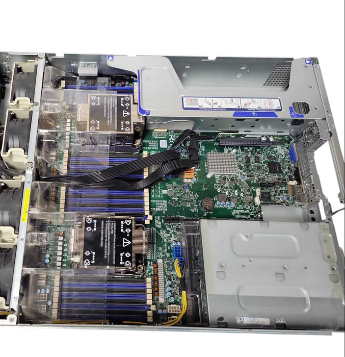 Supermicro 829U-R12X12 2U w/ X12DPU-6 Board 2x PSU 2x CPU Heat sinks 12x 3.5" _