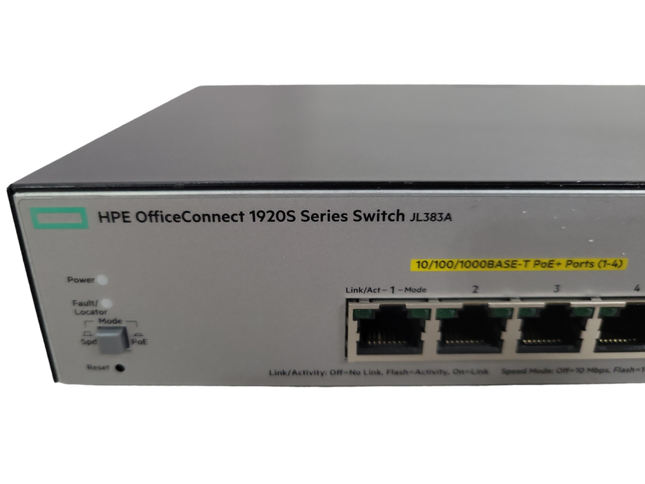 HPE OfficeConnect 1920S (JL383A) 8-Port Gigabit Ethernet Network Switch !