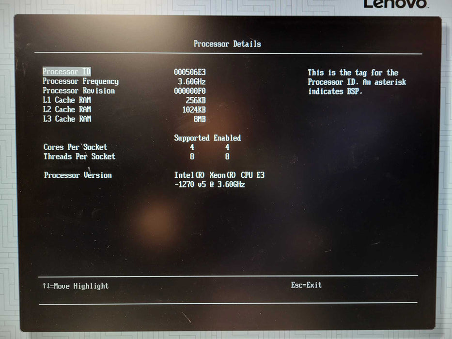 Lenovo x3250 M6 1U 8x 2.5" Xeon E3-1270 v5 3.00GHz 2x 460W PSU No RAM/HDD $