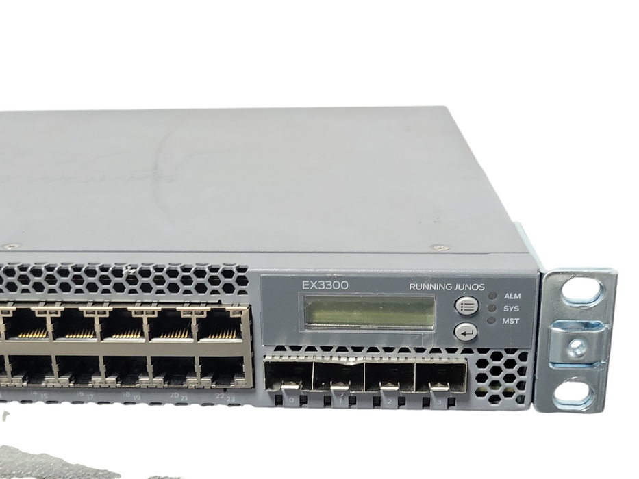 Juniper EX3300-24T 24-Port 4-Port SFP Ethernet Switch, READ _