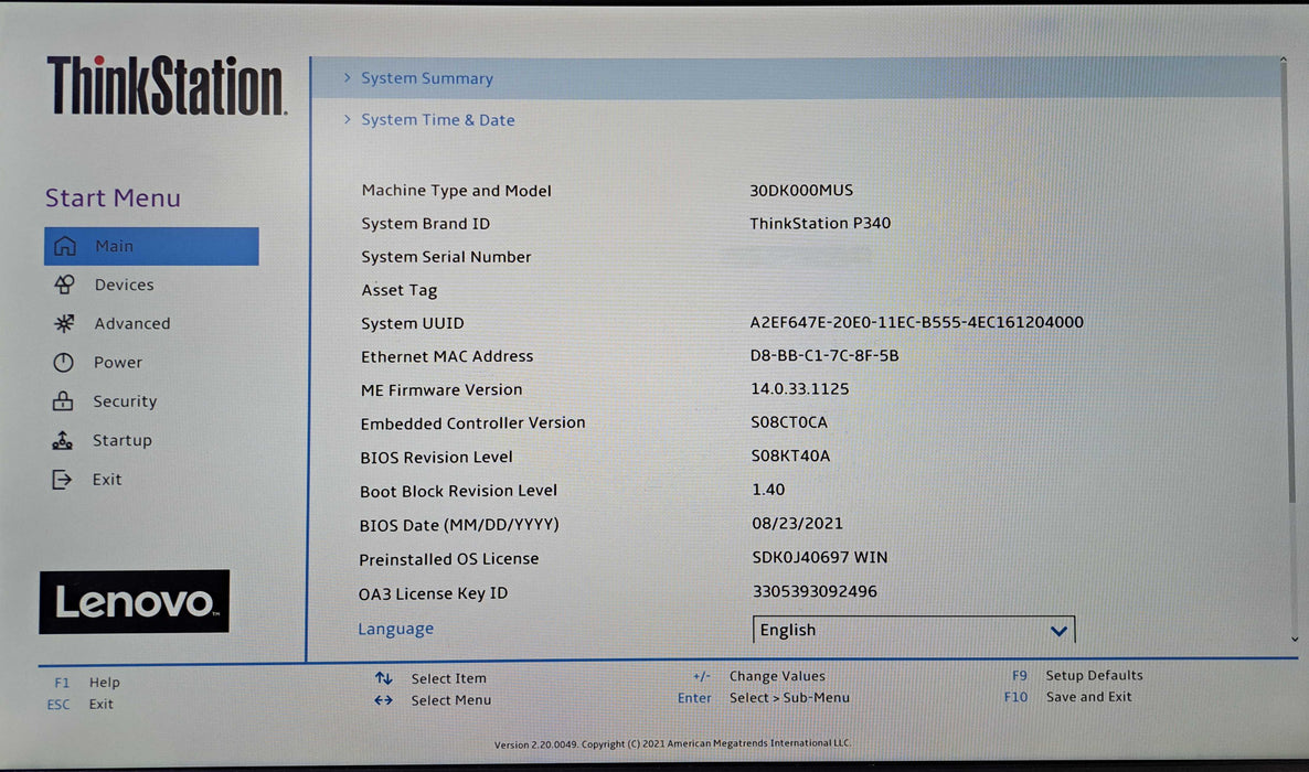 Lenovo ThinkStation P340 SFF | Intel Core i5-10500, 16GB DDR4, 256GB NVMe )
