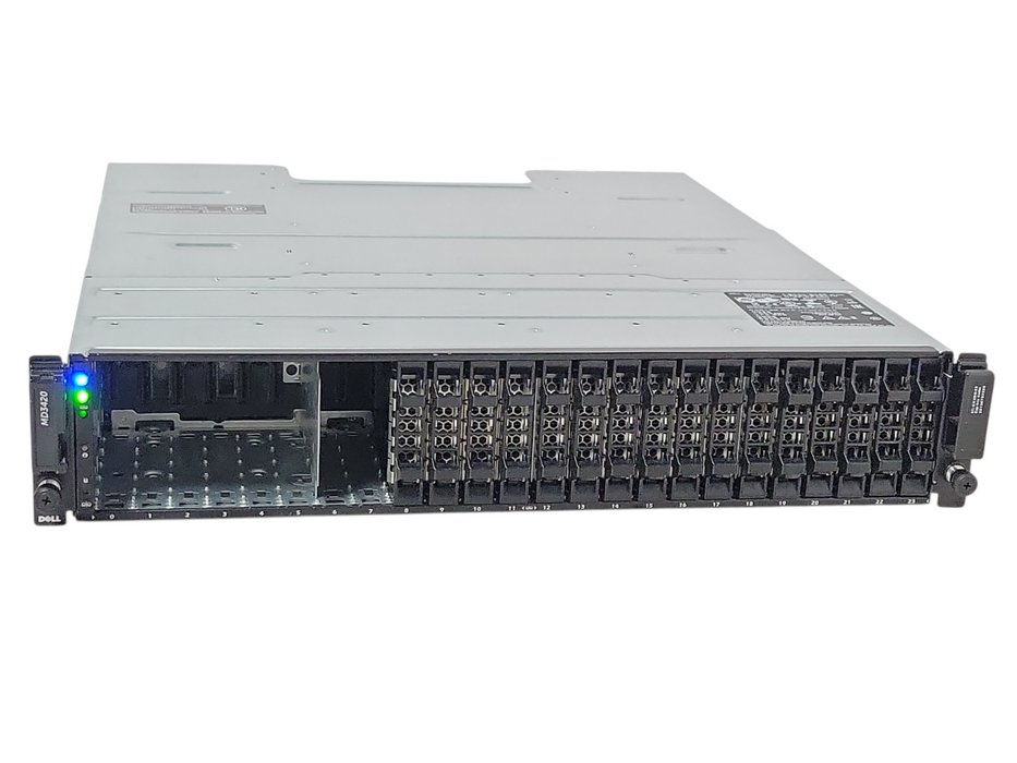 DELL PowerVault MD3420 24x 2.5'' 2x 12G-SAS-4, 2x PSU array, No HDD _