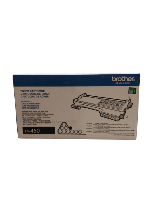 Brother TN450 Black Toner Cartridge, High Yield