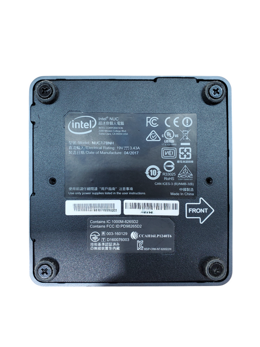 Intel NUC7i7BNH NUC - Intel Core i7-7567U, 8GB RAM, 256GB NVMe