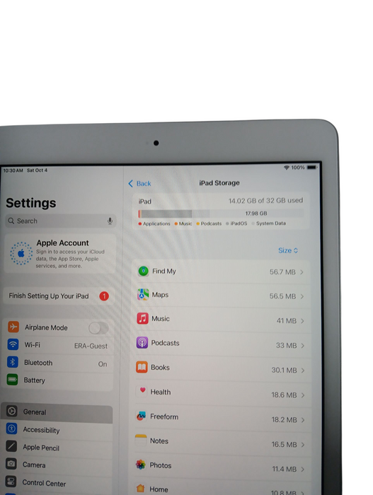 Apple iPad 7th Gen - 32GB - Silver [A2197]  Q