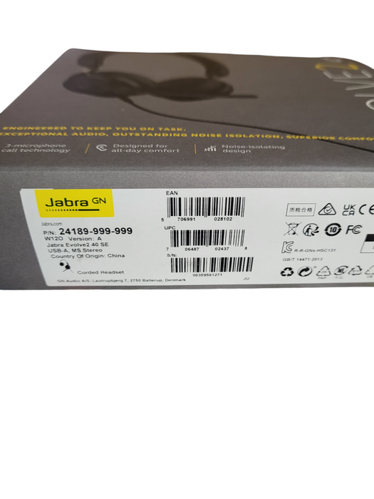 Jabra Evolve2 40 SE - USB-C UC Stereo Computer Headset HSC131